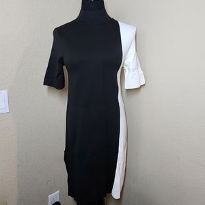 NEW Zara Black and White Knit Dress